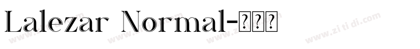 Lalezar Normal字体转换